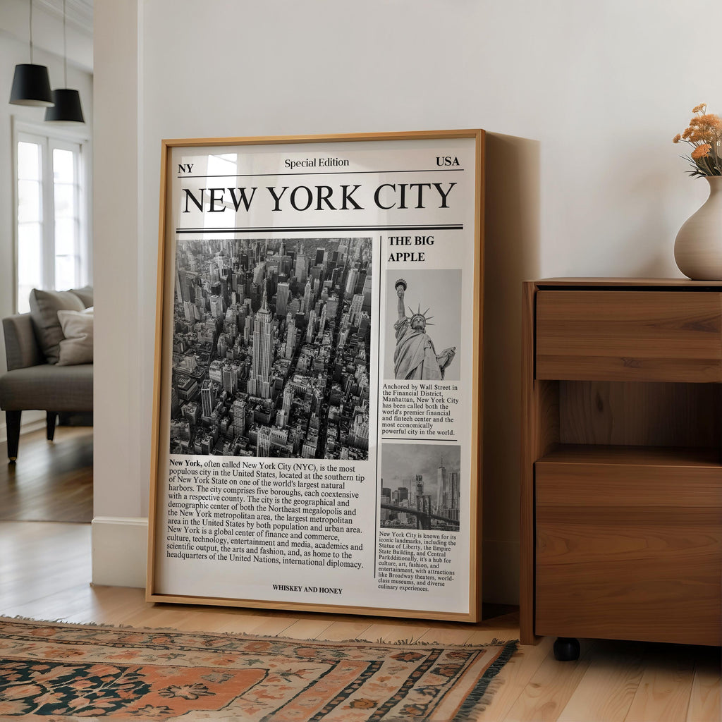 New York City Newspaper Print