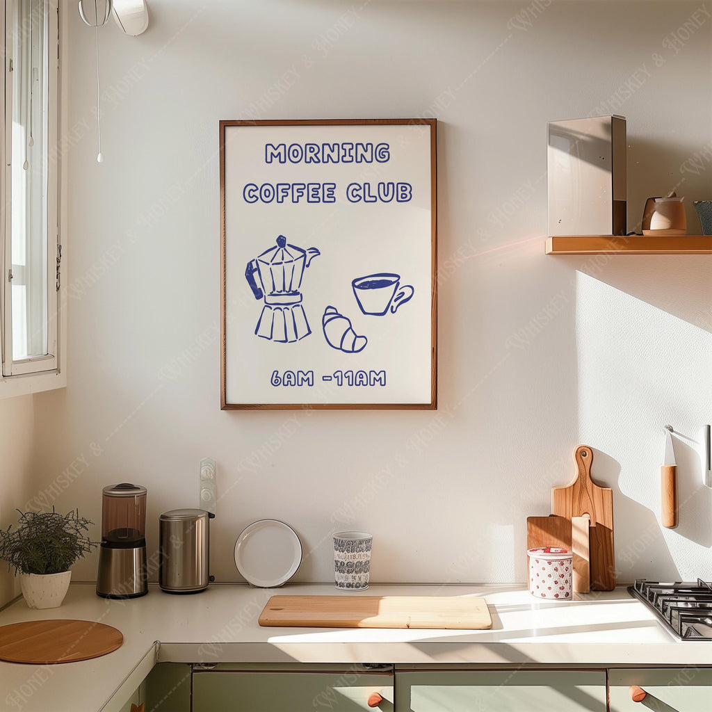 Morning Coffee Club Print