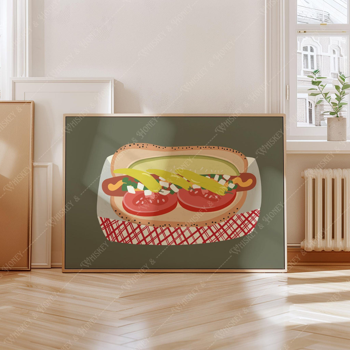 Chicago Hot Dog Print