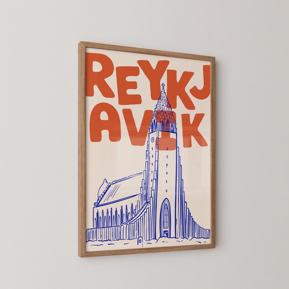 Reykjavik Iceland Travel Print