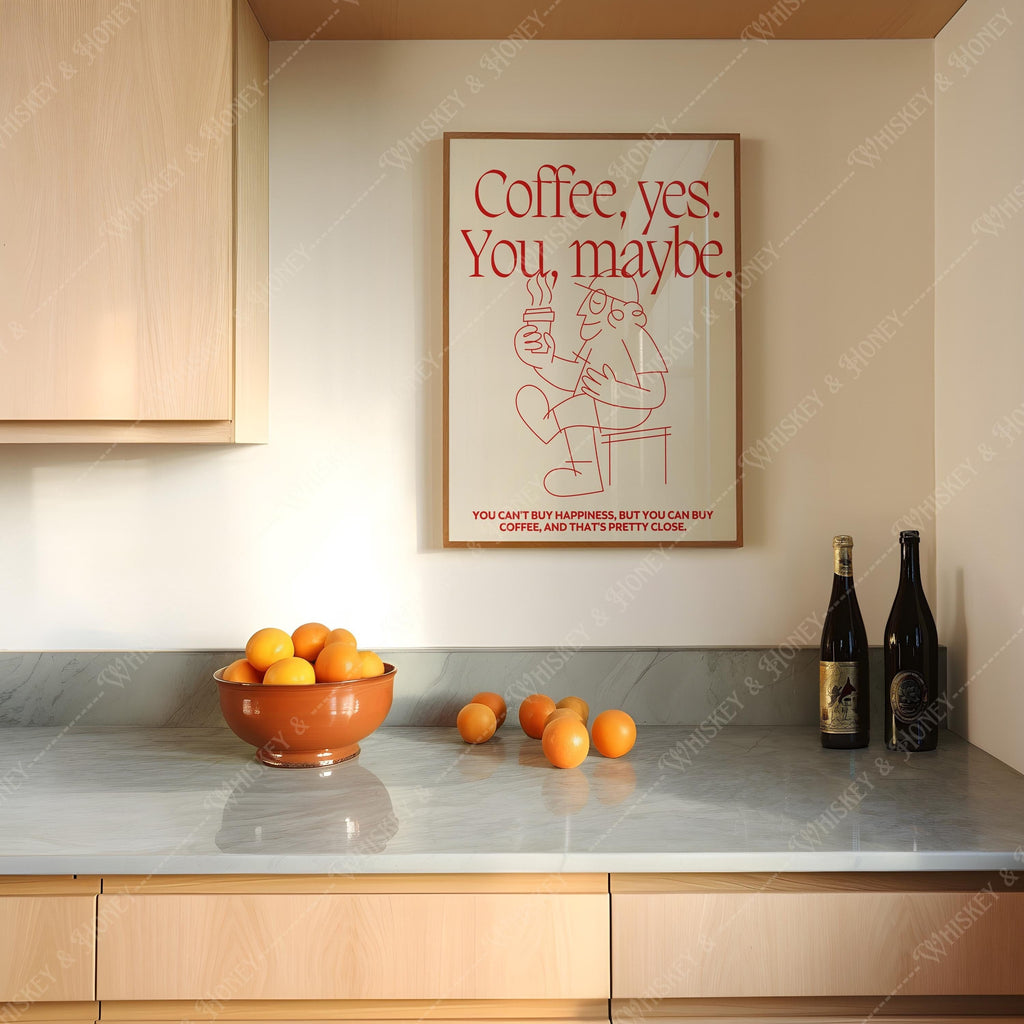 Coffee Yes You Maybe Print