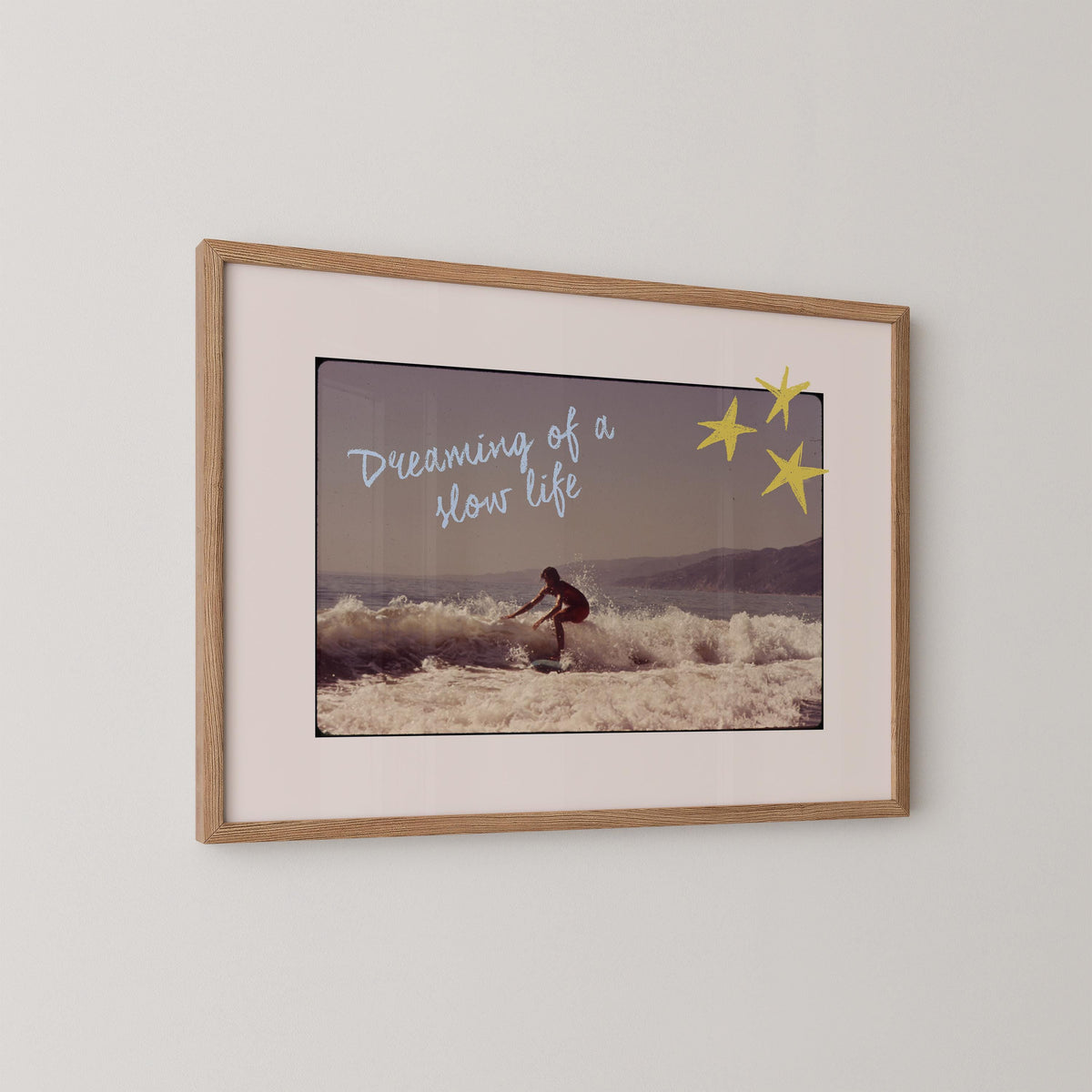 Dreaming Of A Slow Life Surfing Print
