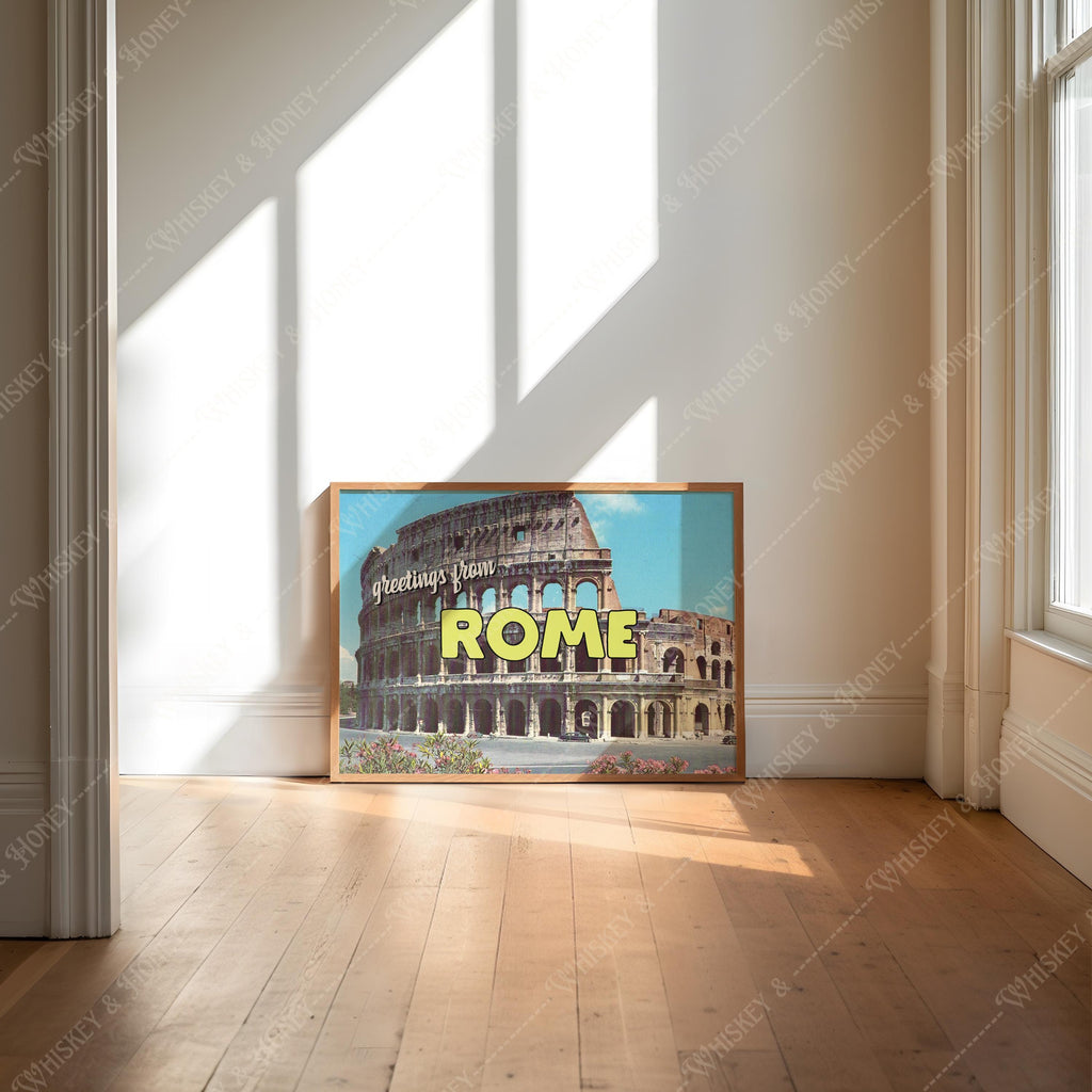 Greetings from Rome Postcard Print