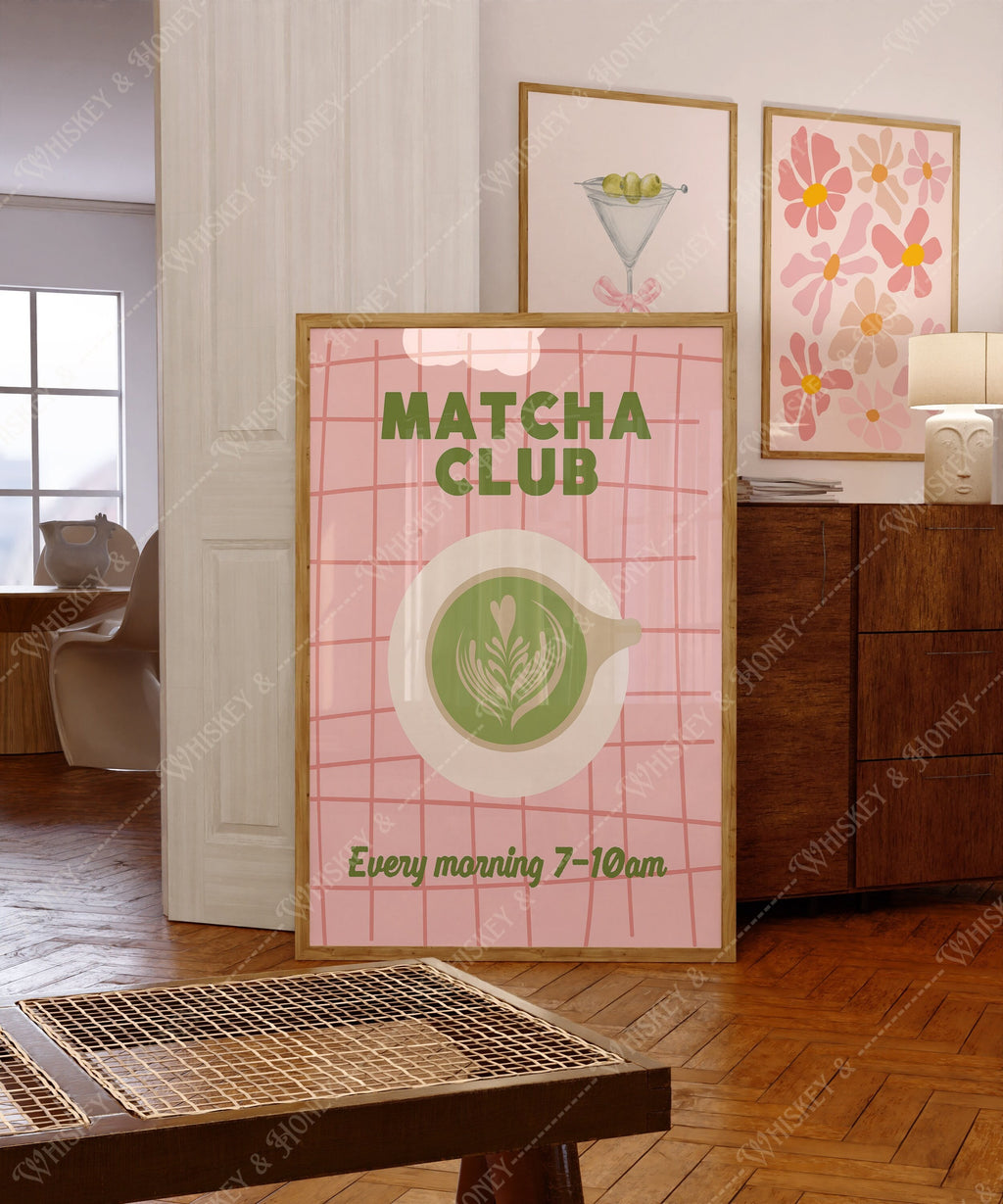 Matcha Club Art Print