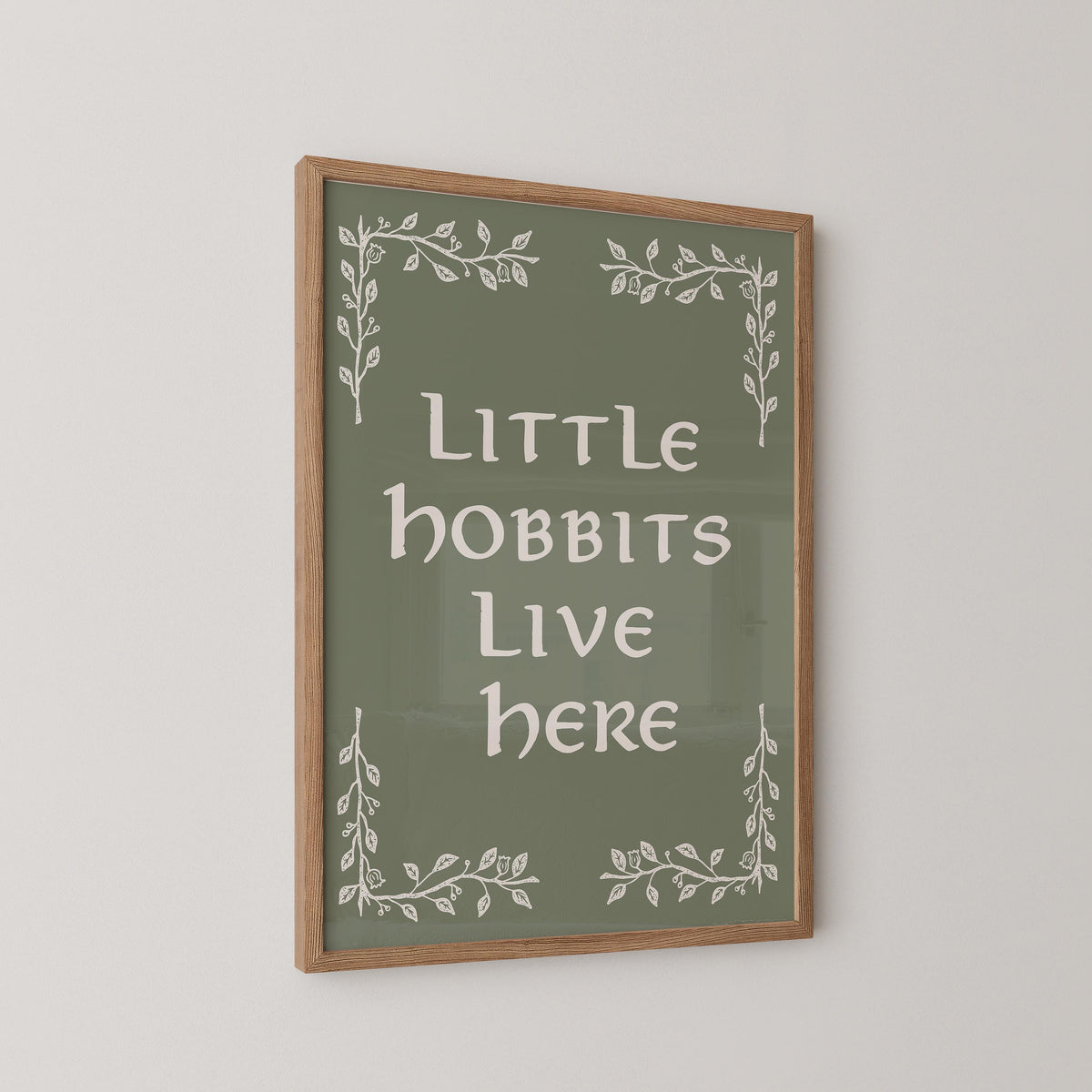 Little Hobbits Live Here LOTR Print