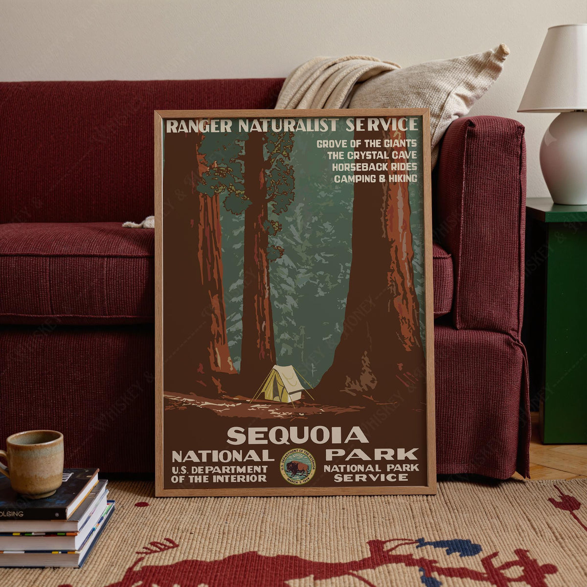 Vintage Sequoia National Park Print