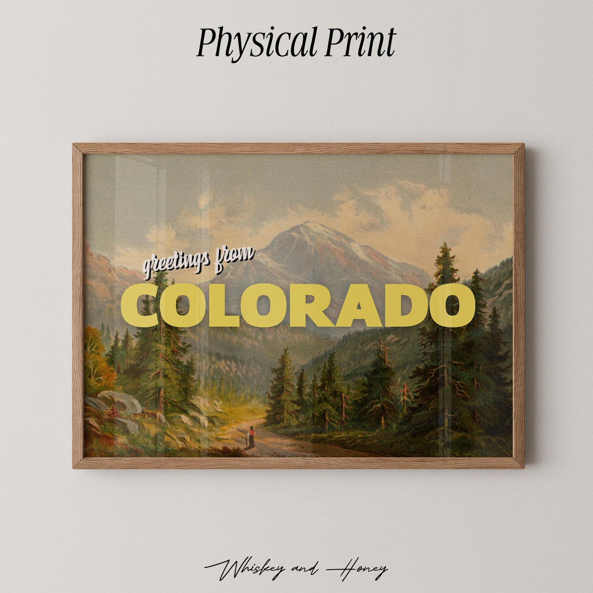 Vintage Greetings from Colorado Print
