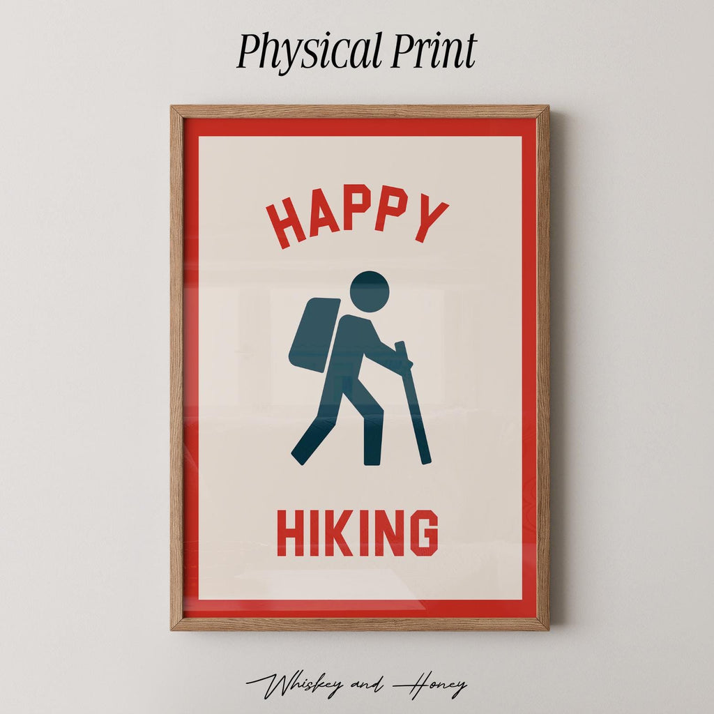 Happy Hiking Print