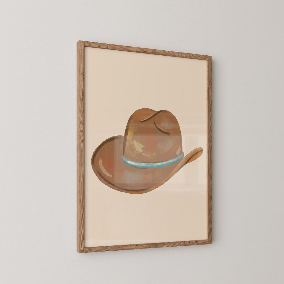 Cowboy Hat Painting Print