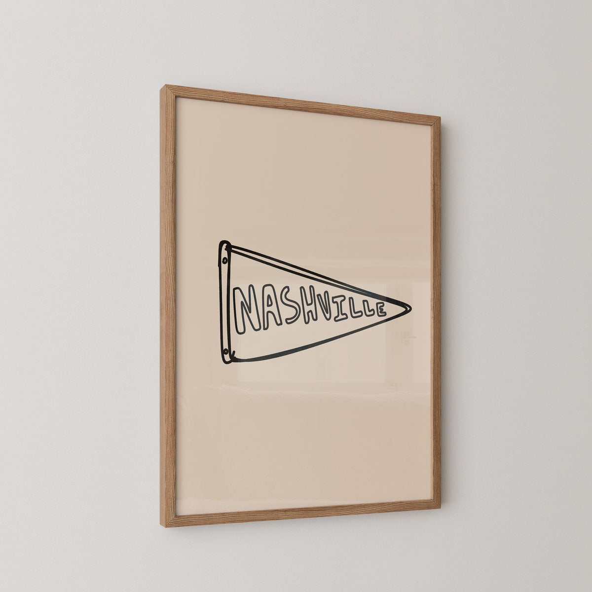 Nashville Pennant Flag Print