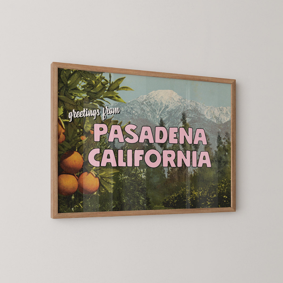 Vintage Greetings from Pasadena California Print