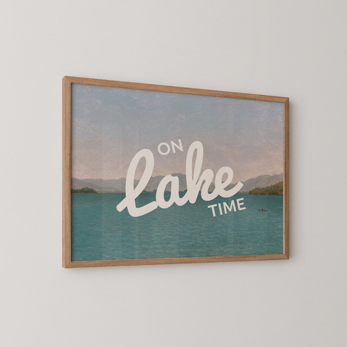Vintage On Lake Time Print