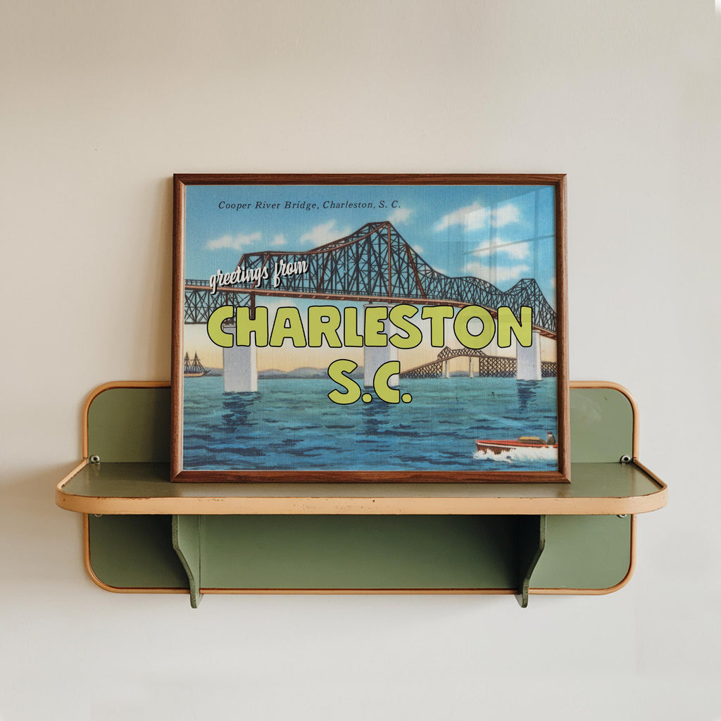 Greetings From Charleston SC Print