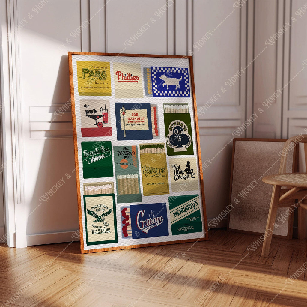 Philadelphia Matchbook Art Print