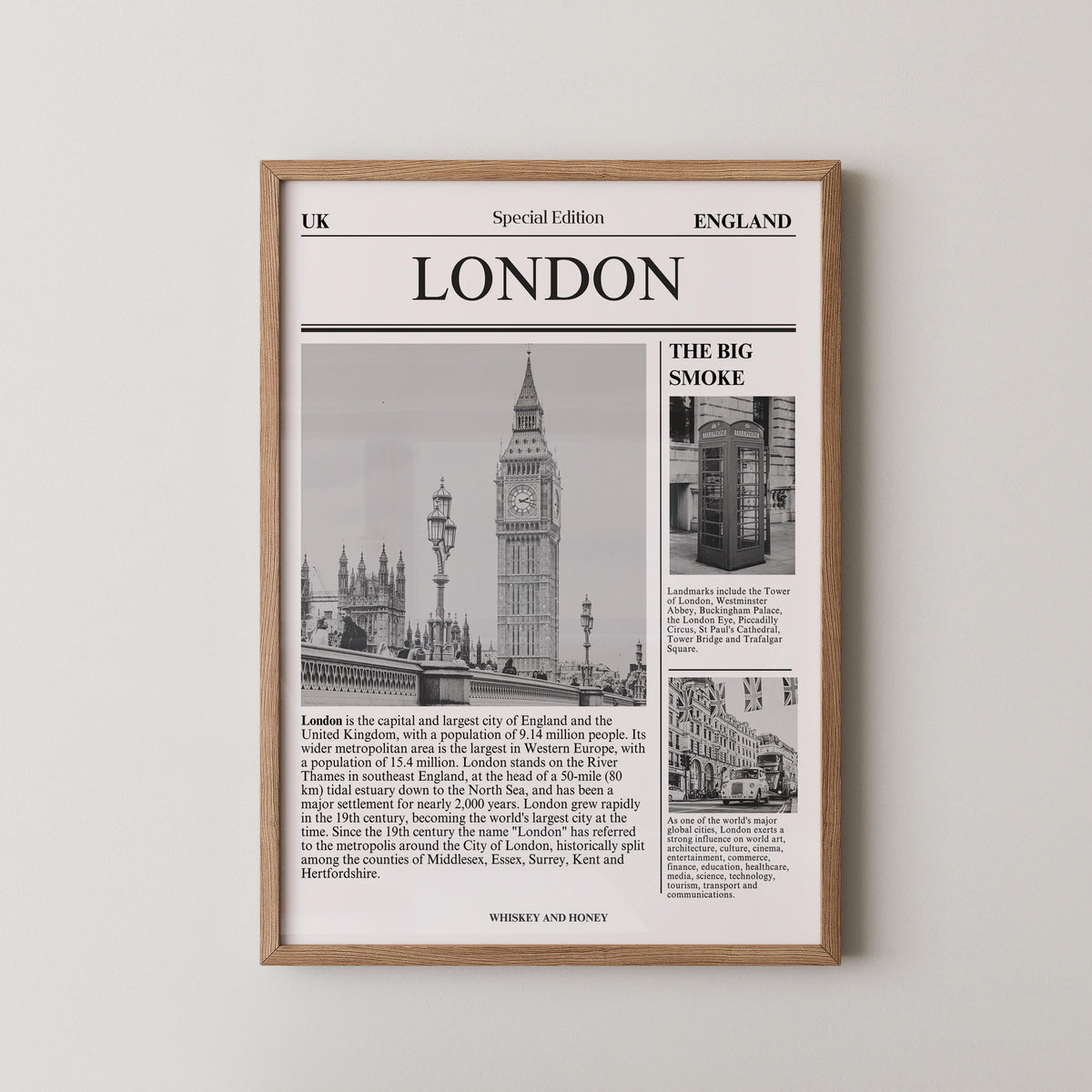London Newspaper Print