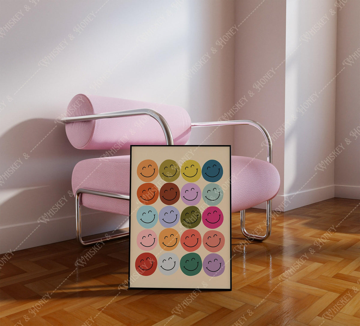 Smiley Faces Print