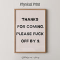 Please F*ck Off By Nine Print