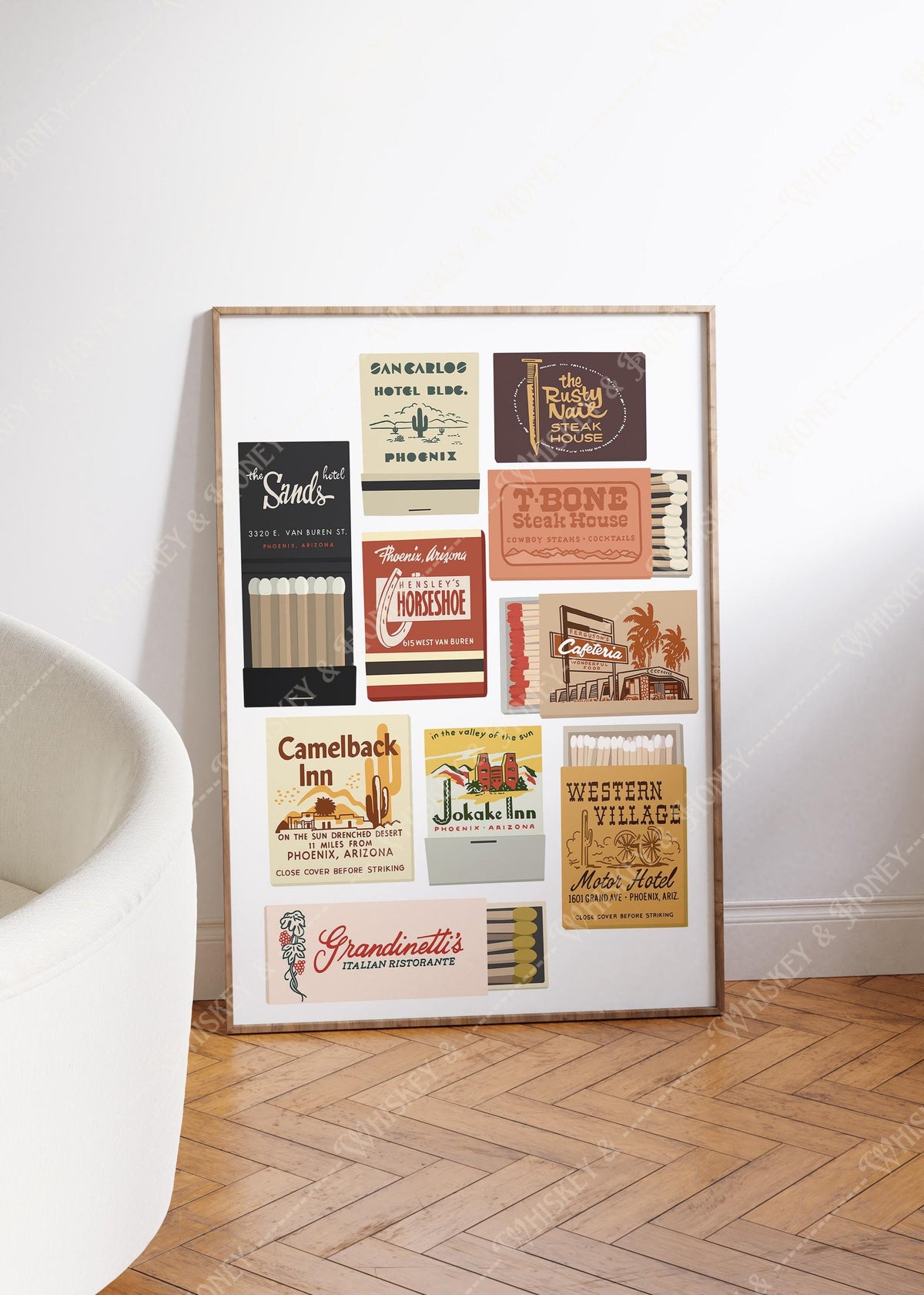 Vintage Phoenix Matchbook Art Print