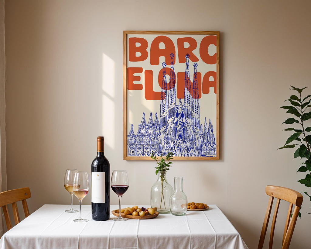 Barcelona Travel Print