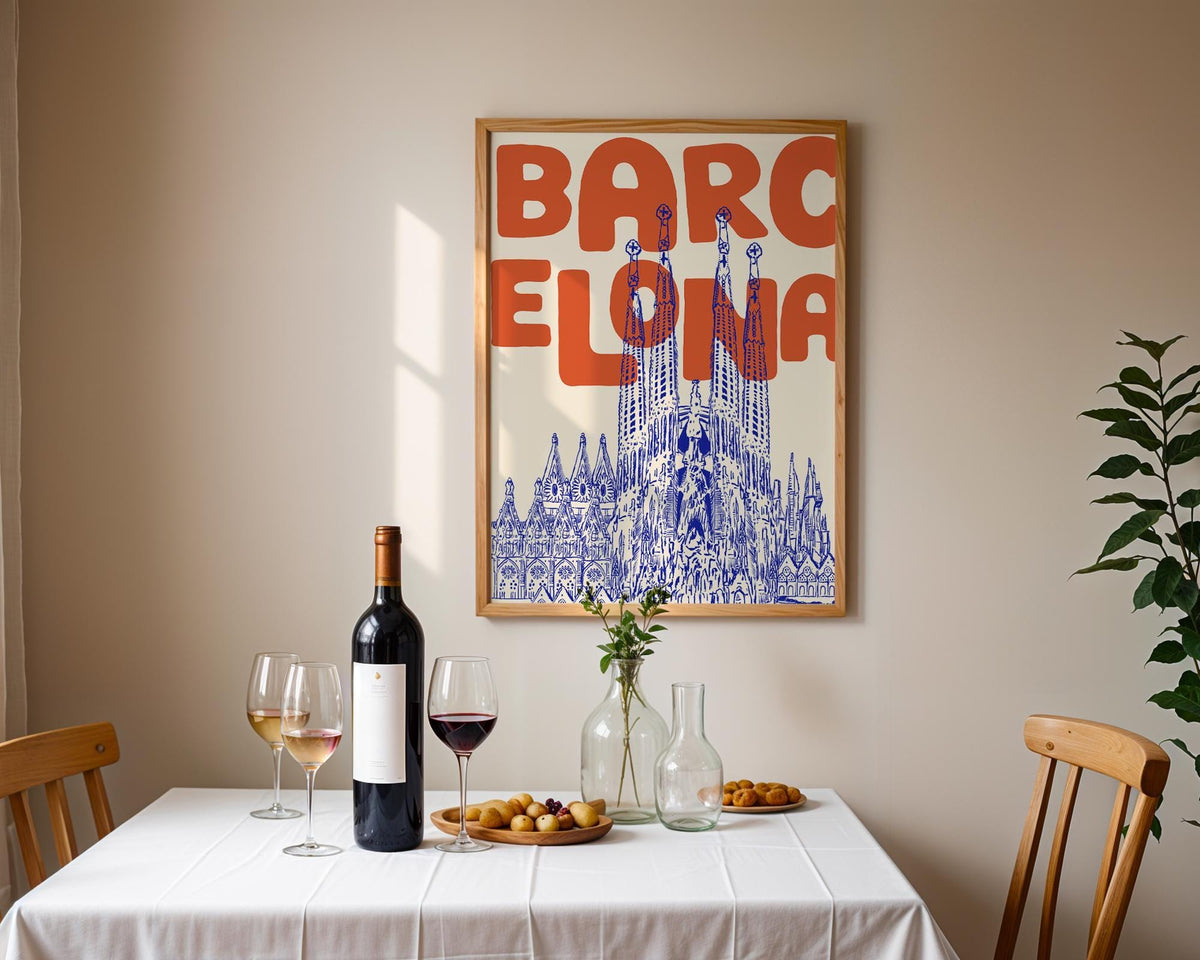 Barcelona Travel Print