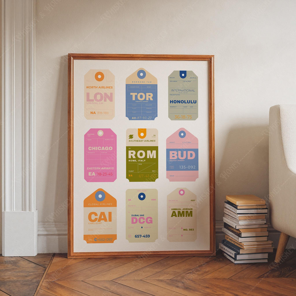 Travel Tags Print