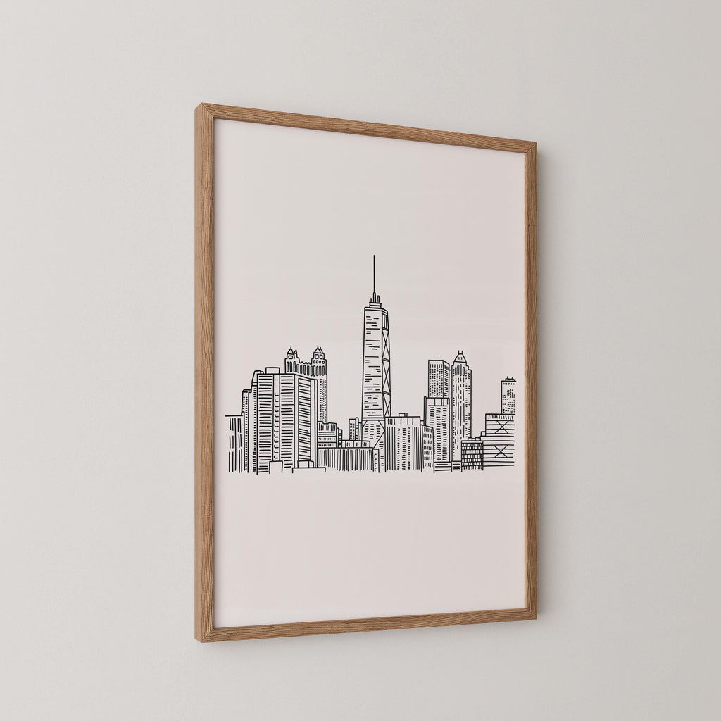 Chicago Skyline Print