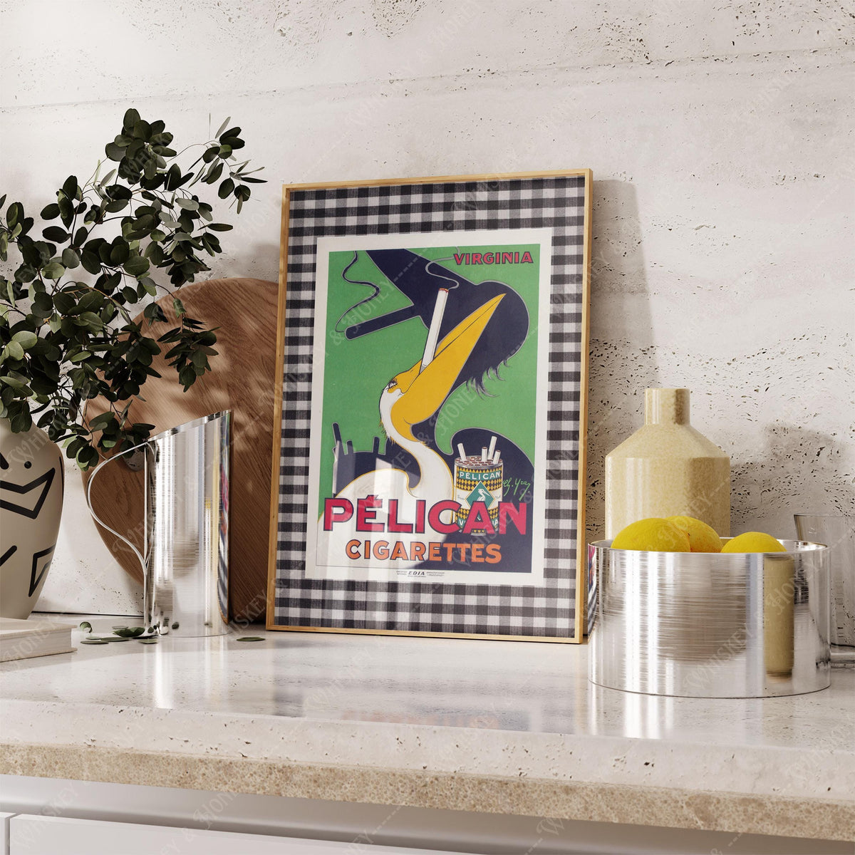 Vintage Pelican Cigarettes Print
