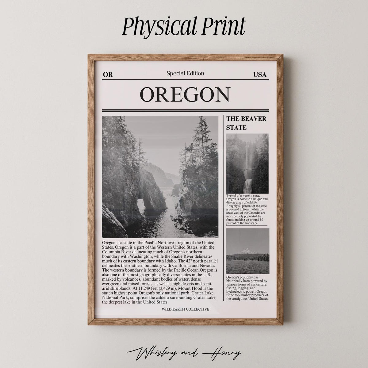 Oregon Newspaper Print