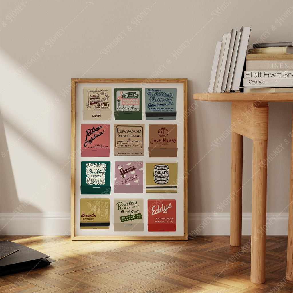 Vintage Kansas City Matchbook Print
