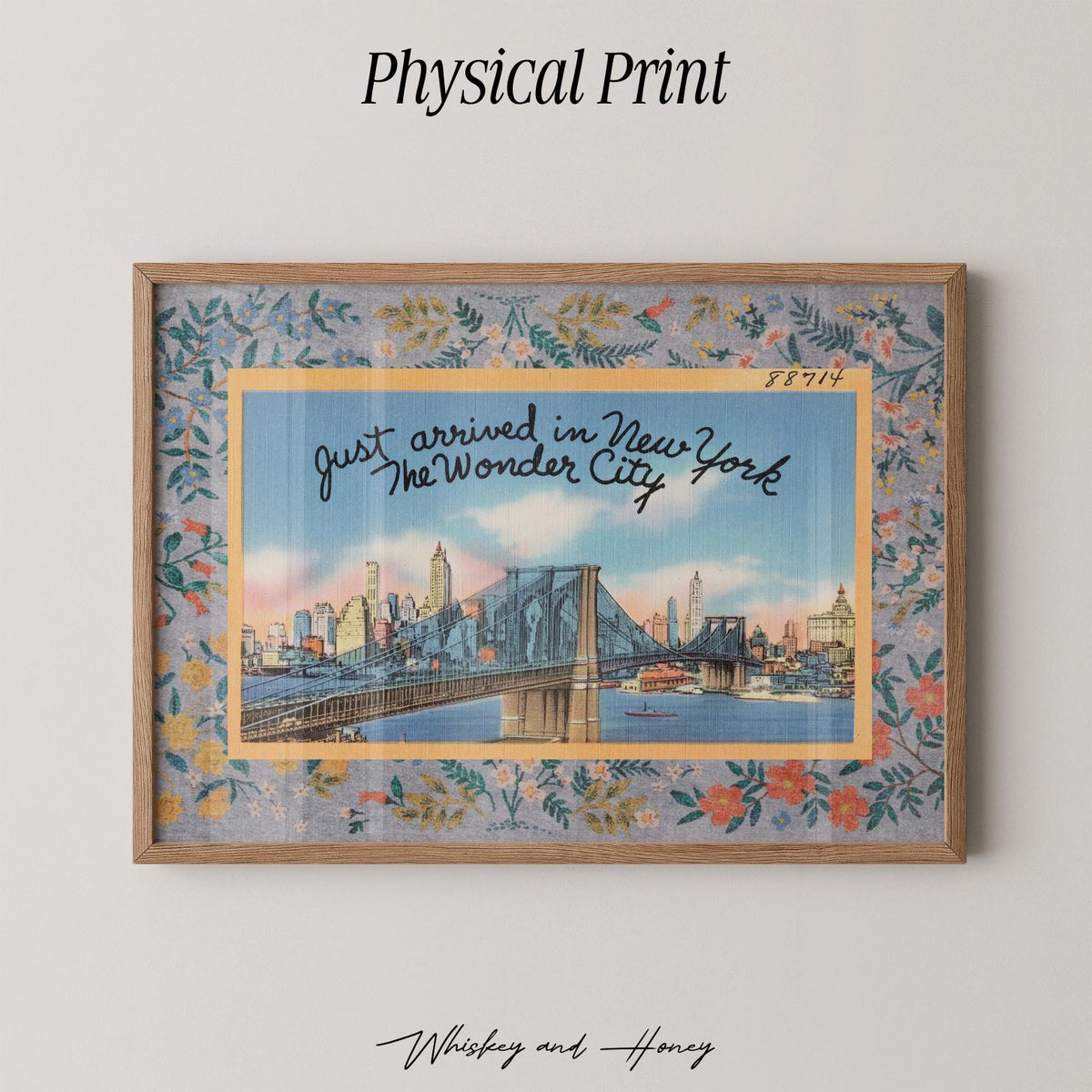 Just Arrived in New York Postcard Print