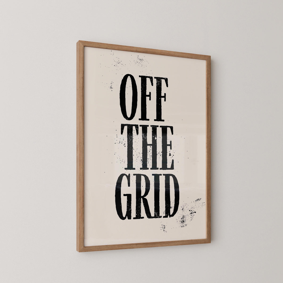 Off the Grid Typography Print