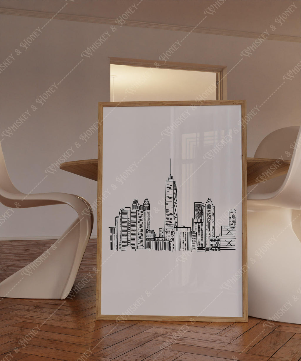 Chicago Skyline Print