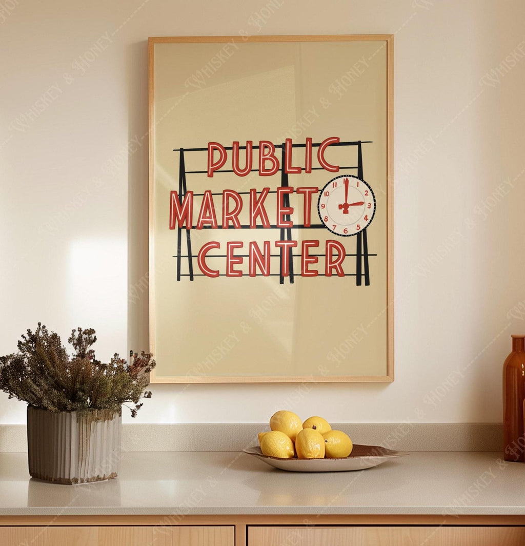 Pike Place Market Art Print