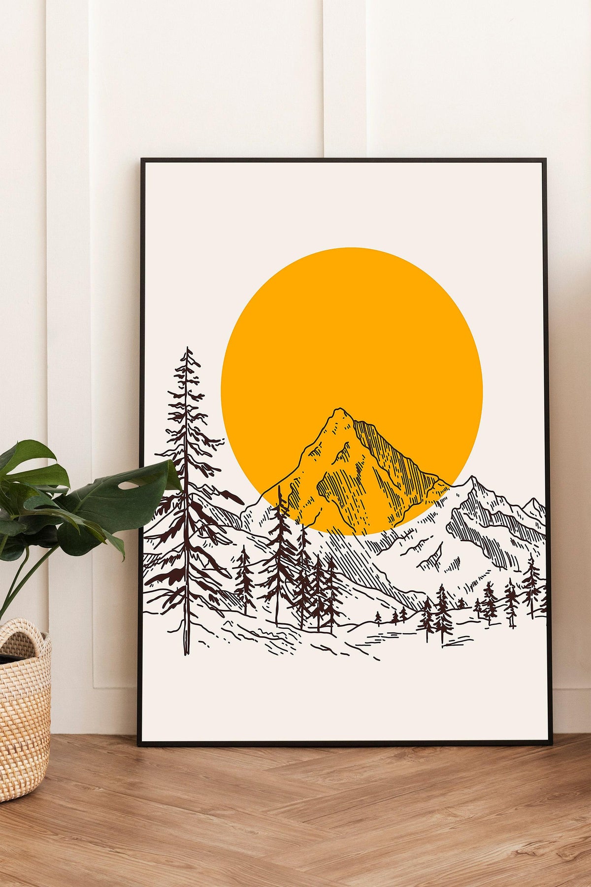 Sunset Mountain Print