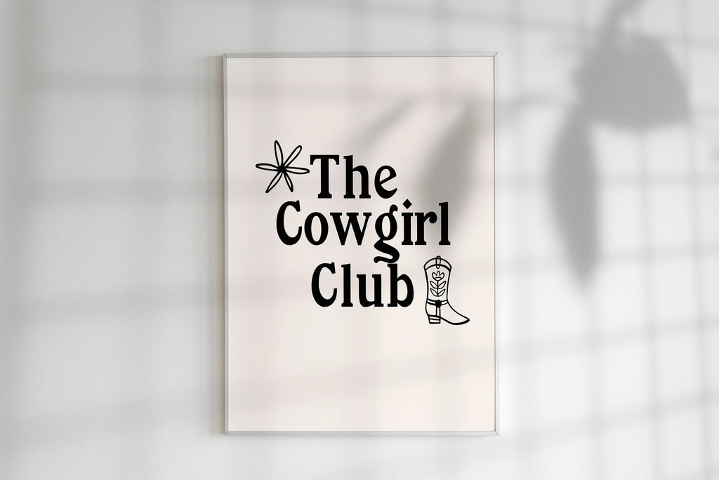 The Cowgirl Club Print
