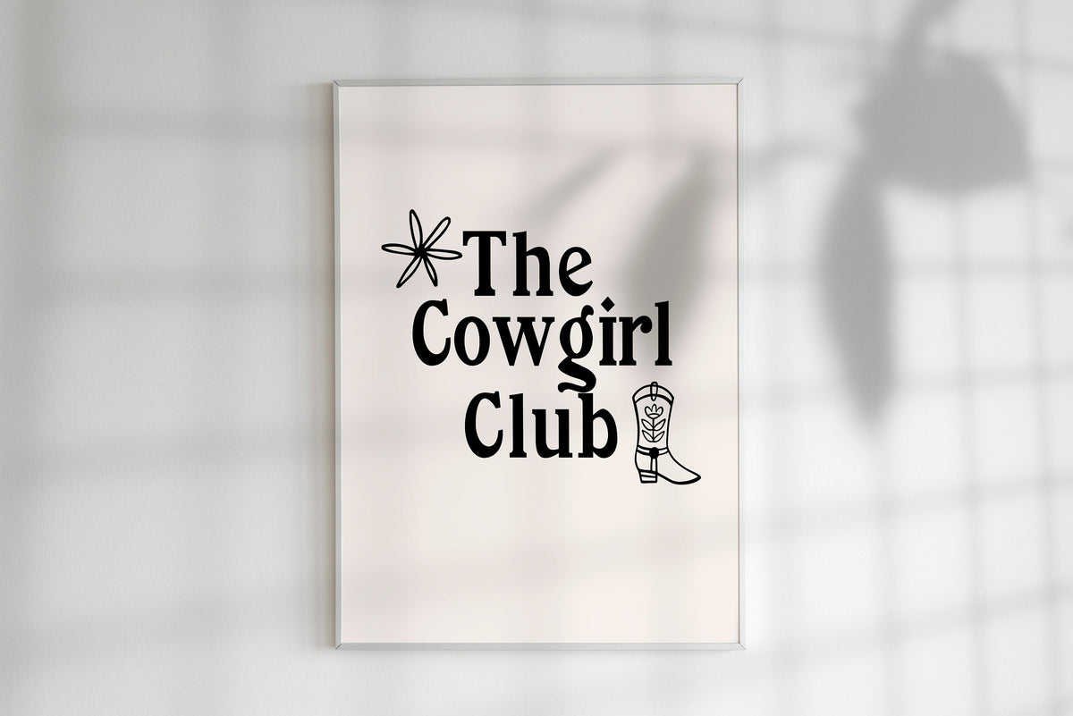 The Cowgirl Club Print