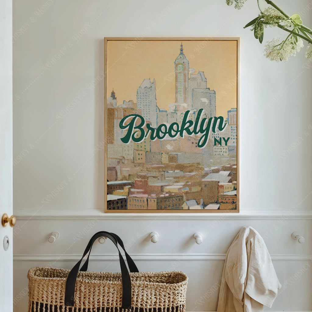 Vintage Brooklyn NY Print