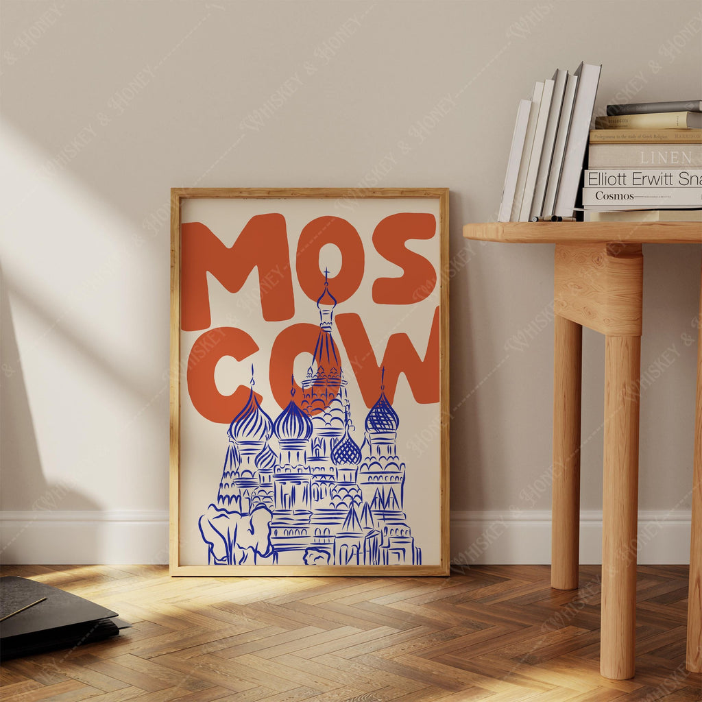 Moscow Russia Travel Poster