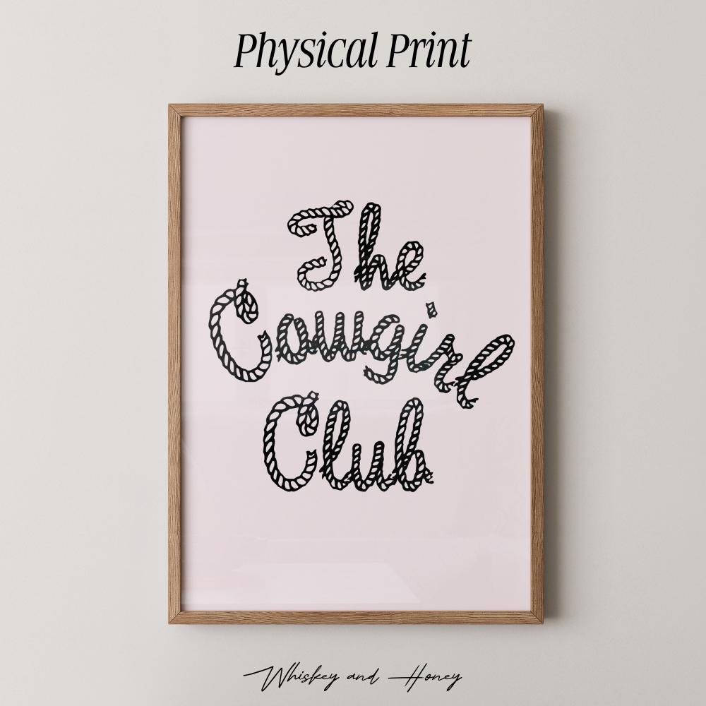 The Cowgirl Club Rope Print