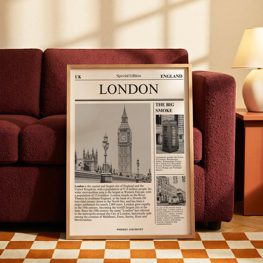 London Newspaper Print