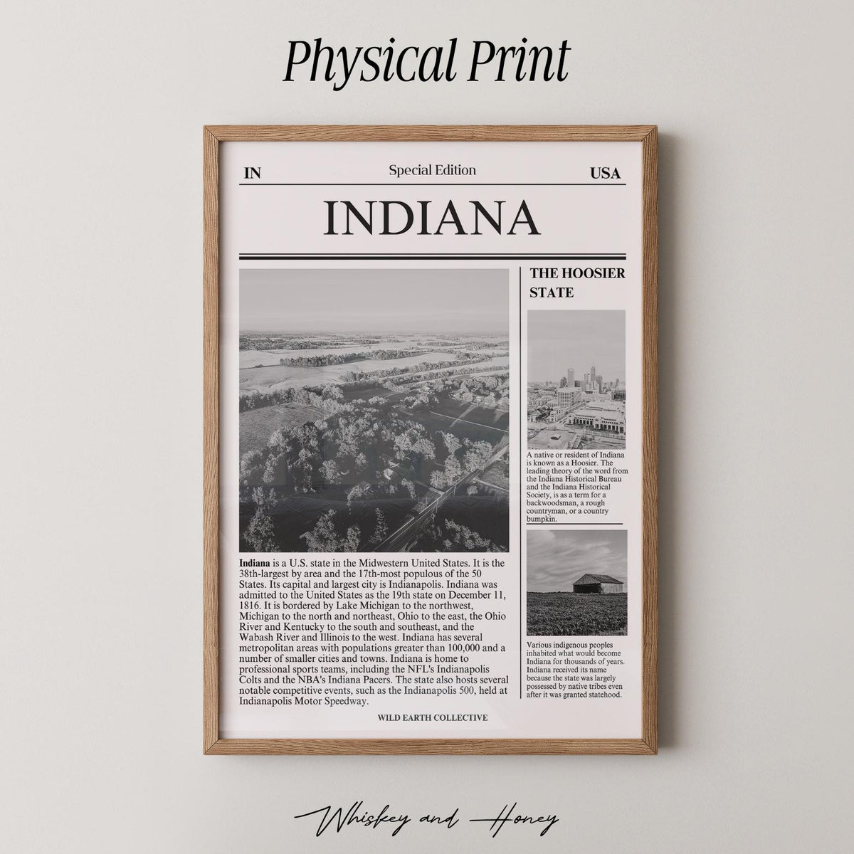Indiana Newspaper Print