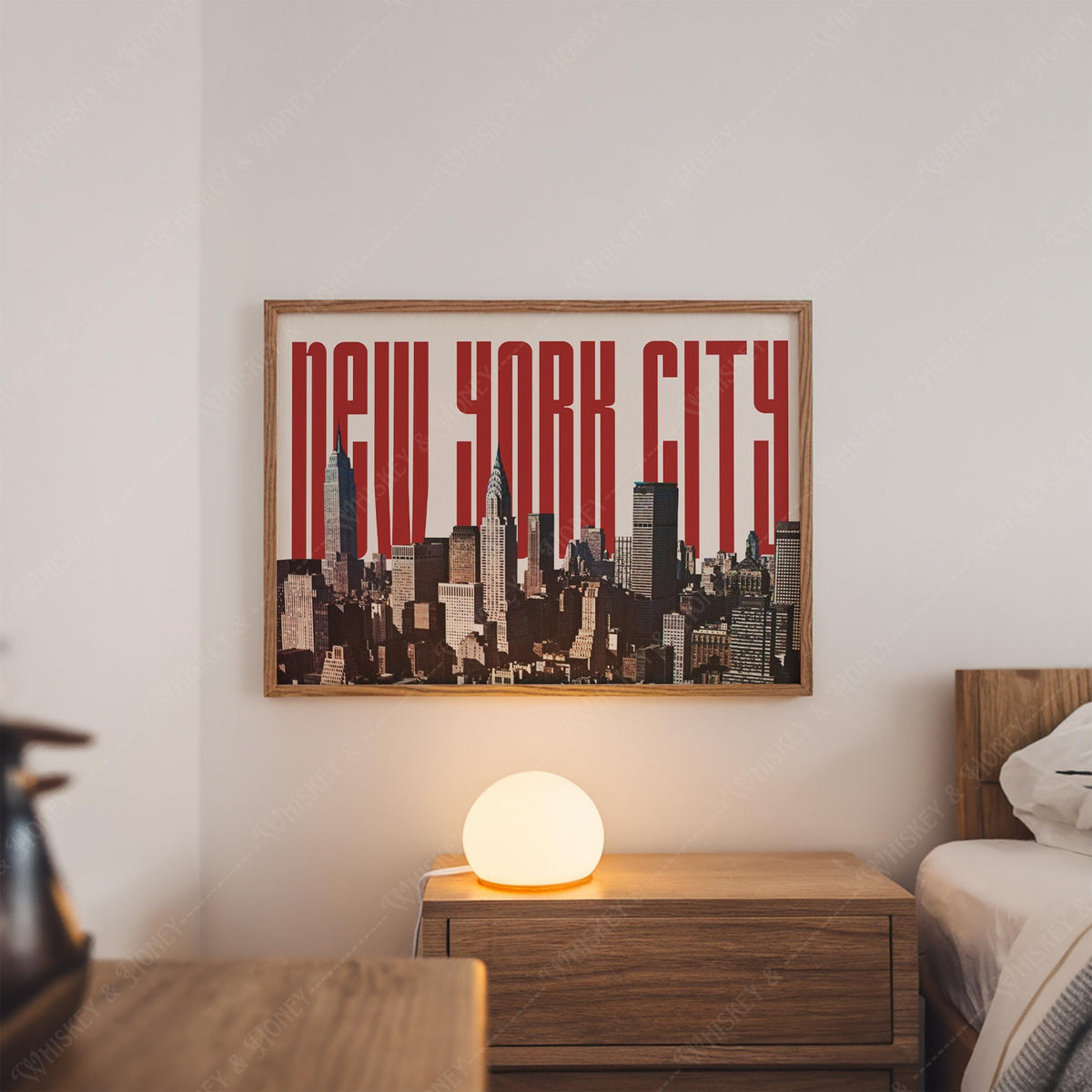 Vintage NYC Skyline Print
