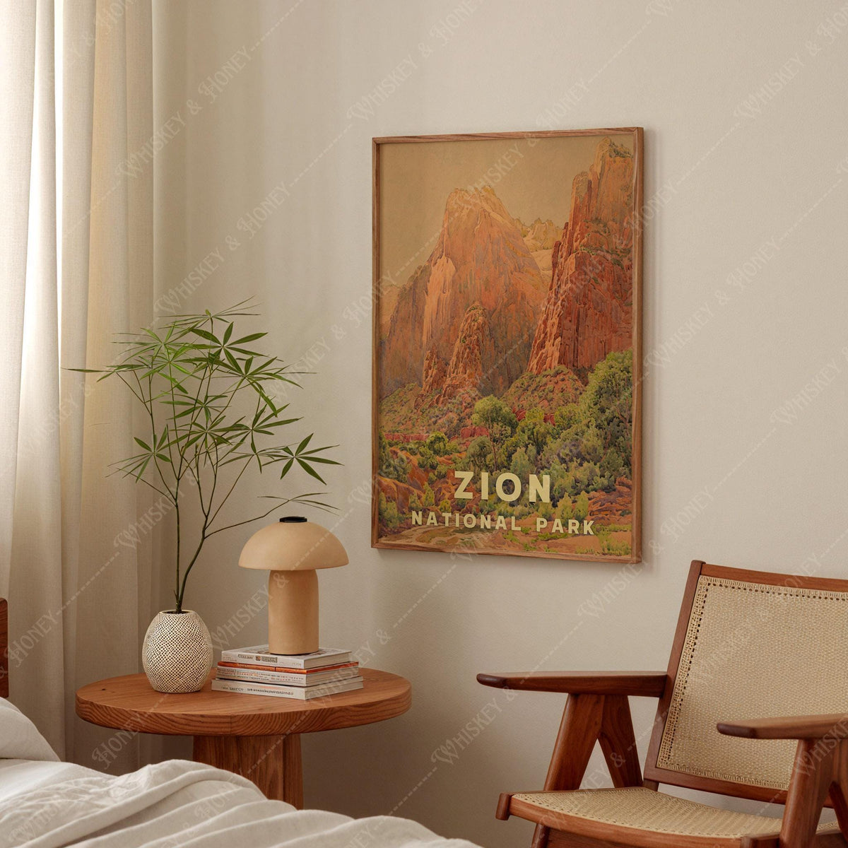 Vintage Zion National Park Print