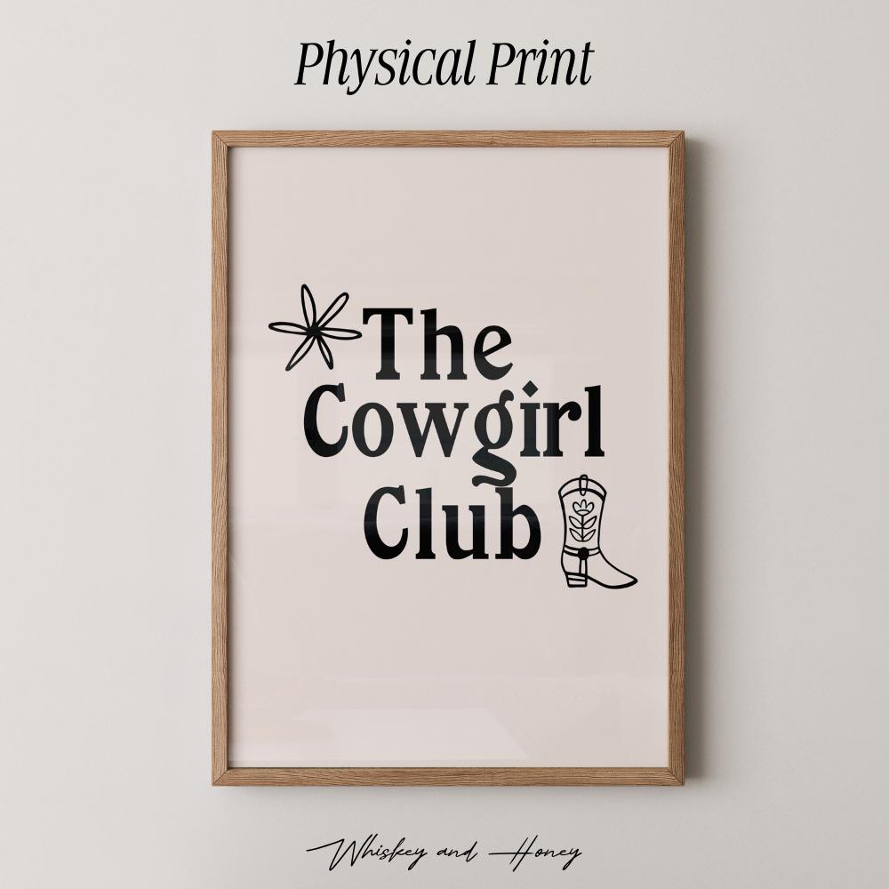 The Cowgirl Club Print