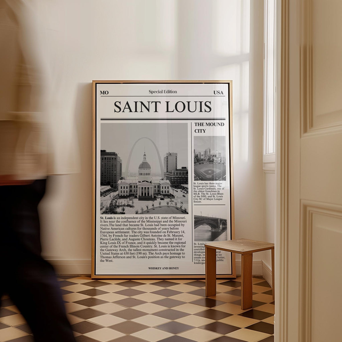 Saint Louis Newspaper Print