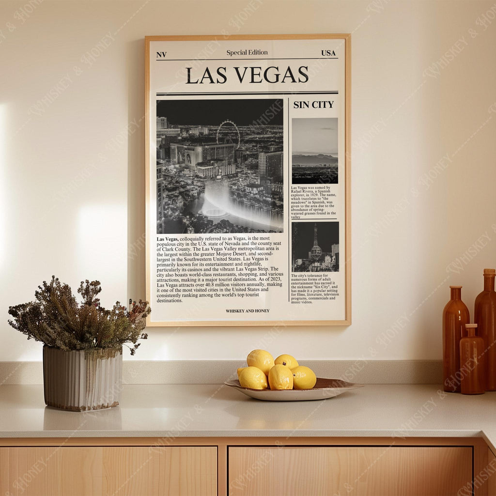 Las Vegas City Newspaper Print
