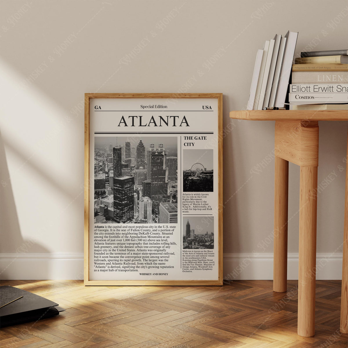 Atlanta Georgia Newspaper Print