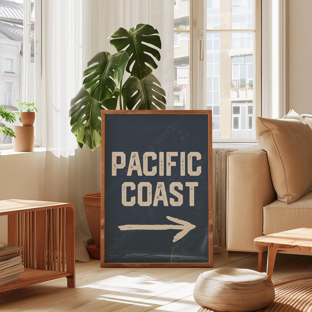 Pacific Coast Sign Print