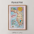 Vintage Florida Map Print