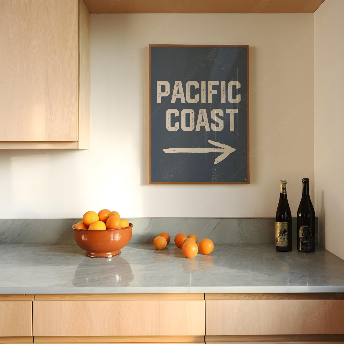 Pacific Coast Sign Print